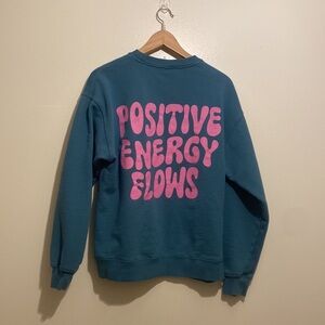 ARDENE cotton blend SWEATSHIRT. POSITIVE ENERGY FLOWS . Size M